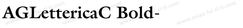 AGLettericaC Bold字体转换